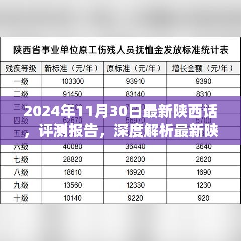 深度评测报告，最新陕西话特性与使用体验——2024年11月30日版