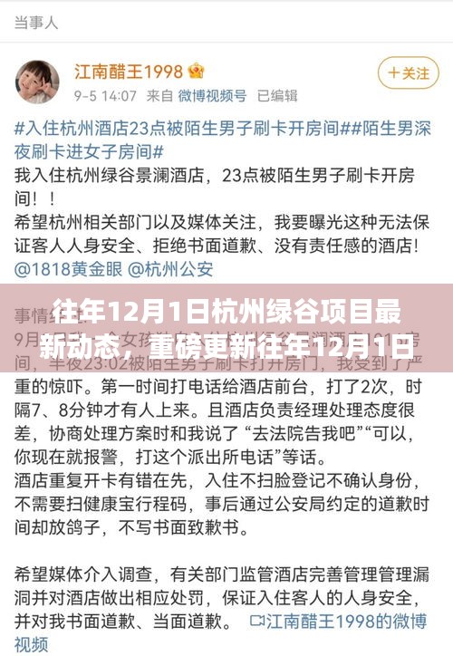 往年12月1日杭州绿谷项目掀起新篇章，最新动态与重磅更新
