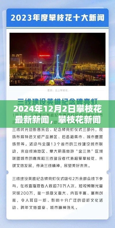 攀枝花新篇章开启，最新新闻特写报道，日期为2024年12月2日