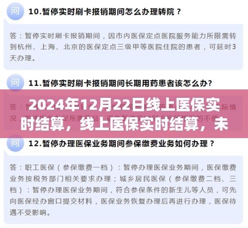 线上医保实时结算，未来医疗支付的新模式展望