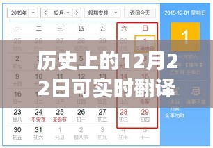 实时翻译输入法的诞生与成长，历史上的12月22日见证里程碑事件