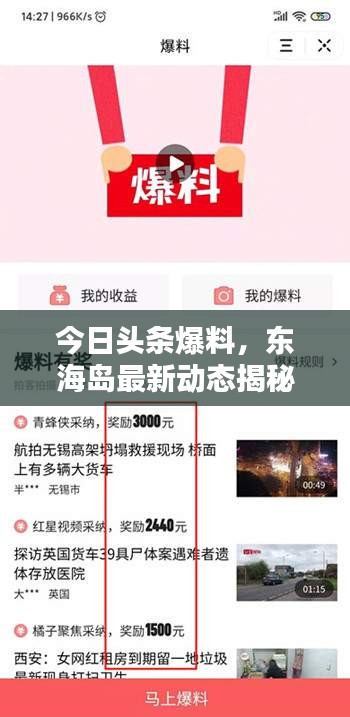 今日头条爆料，东海岛最新动态揭秘