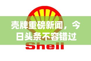 壳牌重磅新闻，今日头条不容错过