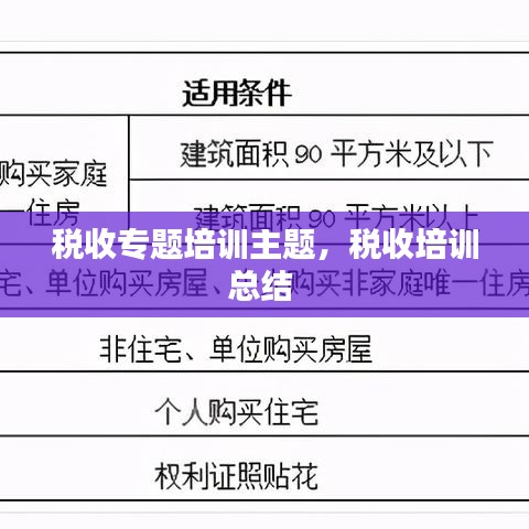 税收专题培训主题，税收培训总结 