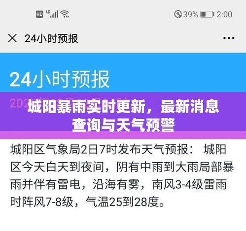 城阳暴雨实时更新，最新消息查询与天气预警